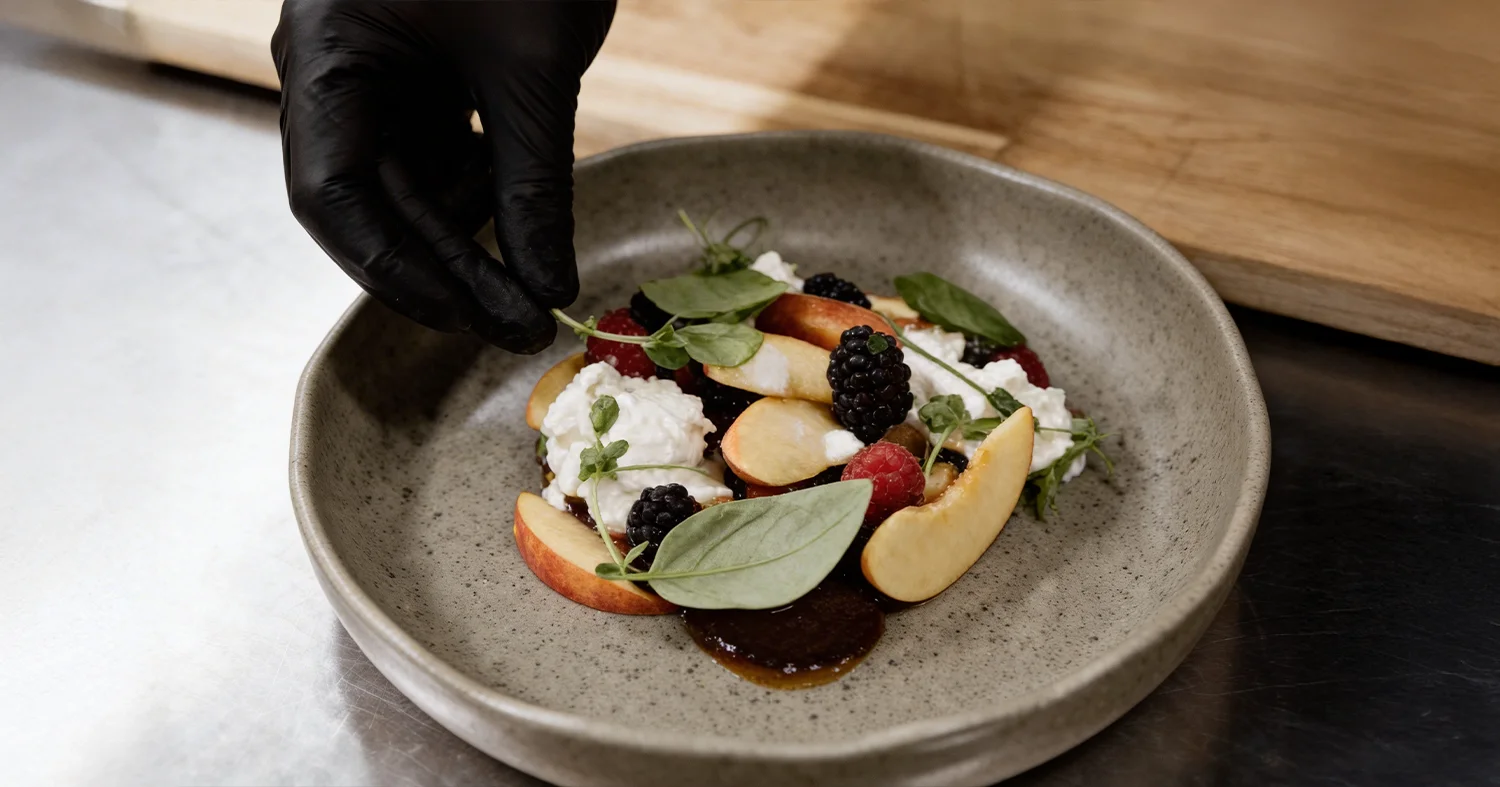 Czekoladowe pomidory, burrata i karmelizowana brzoskwinia – letnia uczta w nowoczesnym wydaniu