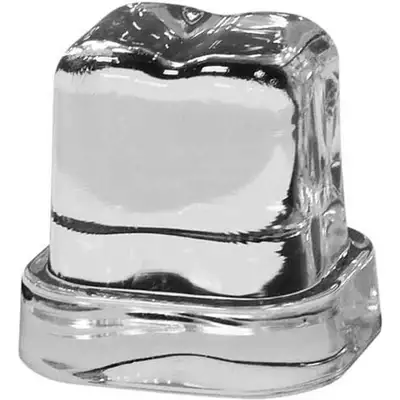 Kostkarka do lodu typu full cube 21 kg/24 h, pojemność zasobnika 4 kg, chłodzona powietrzem, 0,32 kW, 355x404x590 mm | BREMA ICE MAKERS, 872211