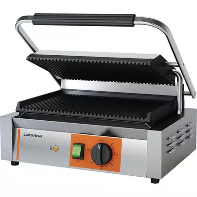 Kontakt grill, Panini, ryflowany, 2,2 kW | CATERINA, 742038