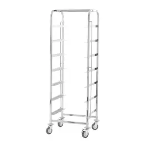 Wózek transportowy na 7 koszy do zmywarki 500x500 mm | TECHNICA, Silver Line
