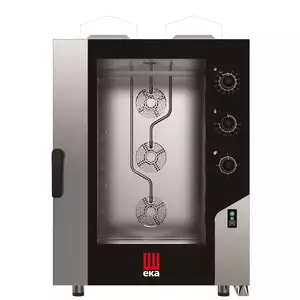 Piec konwekcyjno - parowy, gazowy 10x600x400, 18.2 kW, G20, 850x1041x1231 mm, inox | Hendi,  MKF1064GS