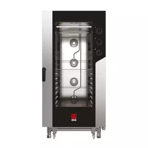 Piec konwekcyjno - parowy, elektryczny, 16x600x400, 31 kW, 400V, 930x1041x1900 mm, inox | Hendi,  MKF1664S
