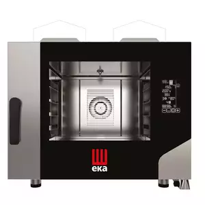 Piec konwekcyjno - parowy, gazowy, 4 x 600 x 400, 9.6 kW, G20, 850×1035×801 mm, inox | Hendi,  MKF464GBM