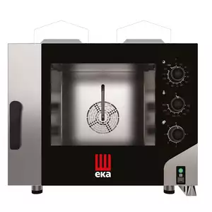 Piec konwekcyjno - parowy, gazowy, 4 x 600 x 400, 9.6 kW, G20, 850×1041×801 mm, inox | Hendi,  MKF464GS