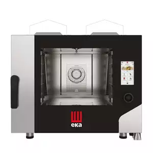 Piec konwekcyjno - parowy, gazowy, 4 x 600 x 400, 9.6 kW, G20, 850×1035×800 mm, inox | Hendi,  MKF464GTS