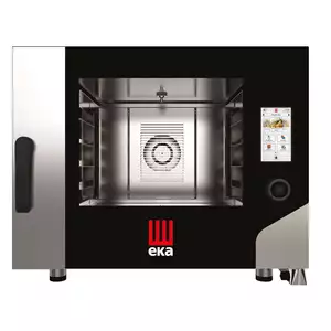 Piec konwekcyjno - parowy, elektryczny, 4x600x400, 7.8 kW, 400V, 850x970x700 mm, czarny | Hendi,  MKF464TS