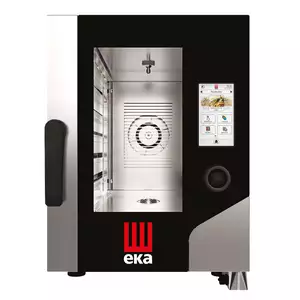 Piec konwekcyjno - parowy, elektryczny, 6xGN2/3, 7.8 kW, 400V, 500x930x700 mm, czarny | Hendi,  MKF611CTS