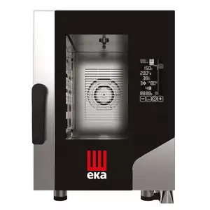 Piec konwekcyjno - parowy, elektryczny, 6xGN2/3, 5.2 kW, 400V, 500x750x700 mm, czarny | Hendi,  MKF623CBM