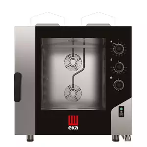 Piec konwekcyjno - parowy, gazowy, 6 x 600 x 400, 14 kW, G20, 850×1041×951 mm, inox | Hendi,  MKF664GS