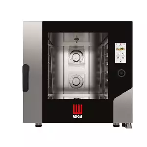 Piec konwekcyjno - parowy, elektryczny, 6x600x400, 10.4 kW, 400V, 850x970x850 mm, czarny | Hendi,  MKF664TS