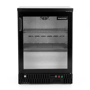 Barowa witryna chłodnicza do butelek, 1-drzwiowa, drzwi uchylne, 133 l, 600x515x855 mm | TECHNICA, Cold Line