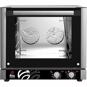 Piec konwekcyjny, elektryczny, manualny, 4x 430x340/ GN 2/3, 3,1 kW, 590x665x540 mm | FM, RX