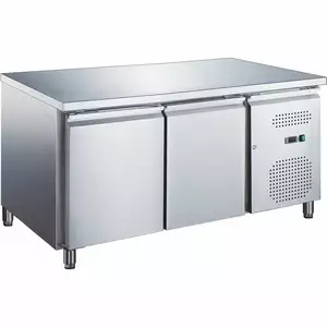 Stół chłodniczy 2 drzwiowy, agregat po prawej stronie, 282 l, 850x700x1360 mm | STALGAST, 831026