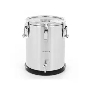 Termos z kranem 25 l ze stali nierdzewnej z podstawą z tworzywa sztucznego | TECHNICA, Gold Line