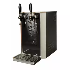 Dystrybutor do wody i napojów, nablatowy, 500x270x520 mm, czarny, srebrny | MIJAR, SODA 80