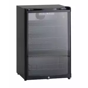 Szafa chłodnicza 1-drzwiowa, 126 l, 0,11 kW, 540x548x845 mm, czarna | RESTO QUALITY, DKS