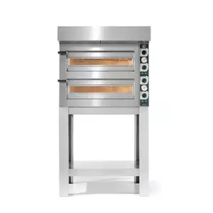 Piec do pizzy 2-komorowy, sterowany manualnie, 8x pizza 35 cm, 10 kW, 1000x860x690 mm | CUPPONE, Tiziano