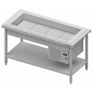Stanowisko z wanną chłodniczą napojową 4x GN 1/1, 1570x750x880 mm | STALGAST, ST109151