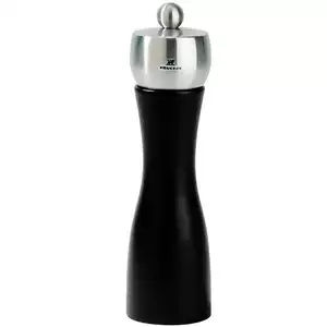 Młynek do soli z drewna bukowego, czarny 200 mm | PEUGEOT, Fidji