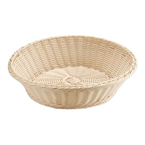 Koszyk okrągły z polipropylenu o średnicy 390 mm, beżowy | APS, Economic