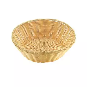 Koszyk okrągły z polipropylenu o średnicy 250 mm, beżowy | APS, Basic