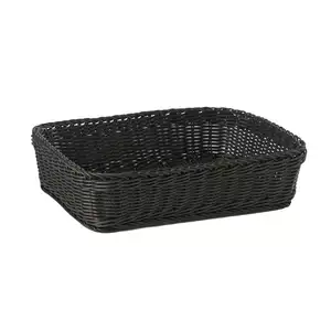 Koszyk prostokątny z polipropylenu 400x300x100 mm, czarny | APS, Profi Line