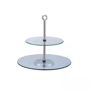 Patera szklana dwupoziomowa o średnicy 200/250 mm | TOMGAST, DH-175-04