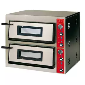 Piec do pizzy dwukomorowy, 2x4 pizza 300 mm | STALGAST, 781502