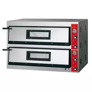 Piec do pizzy dwukomorowy, 2x6 pizza 300 mm | STALGAST, 781522