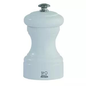 Młynek do soli z drewna bukowego 100 mm, biały mat | PEUGEOT, Bistro
