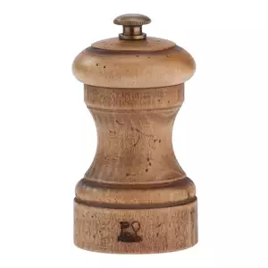 Młynek do soli z drewna bukowego 100 mm, naturalny postarzany | PEUGEOT, Antique