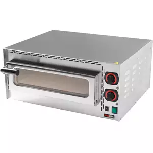 Piec do pizzy 1-komorowy z regulacją temperatury do 400 C, 1x pizza 350 mm | REDFOX, FP-38RS