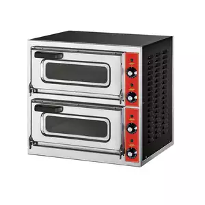 Piec do pizzy dwukomorowy, 555x460x535 mm | GGF, 782120