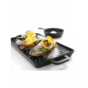 Brytfanna prostokątna 320x162x20 mm, czarna | HENDI, Little Chef Mini