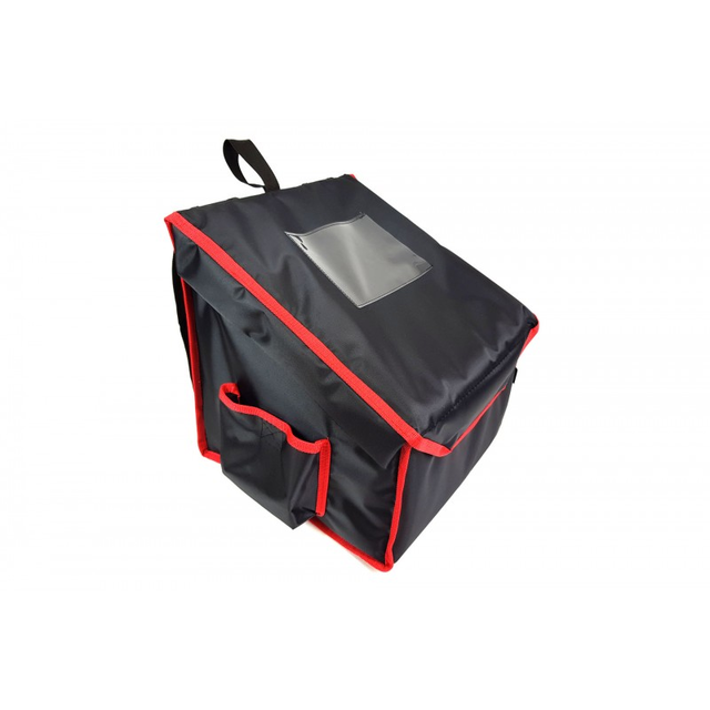 Plecak do pizzy na 4 pudełka 600x600 mm, z nylonu, czarny z