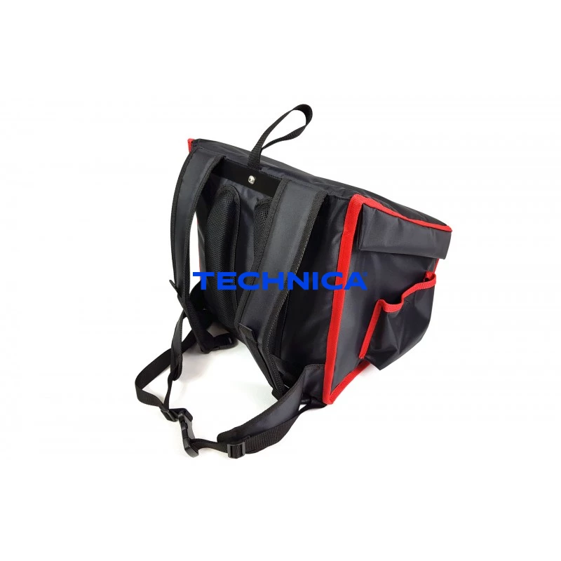 Plecak do pizzy na 4 pudełka 600x600 mm, z nylonu, czarny z