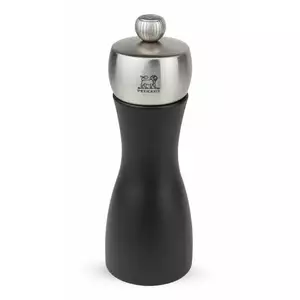 Młynek do soli z drewna bukowego, czarny 150 mm | PEUGEOT, Fidji