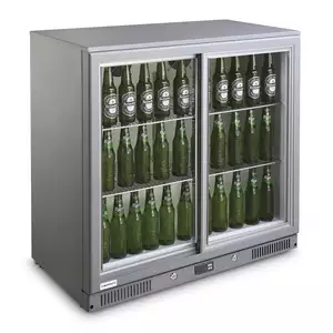 Chłodziarka barowa dwudrzwiowa, podblatowa, 208 l, 175 W, 230 V | BARMATIC, CONDOUR