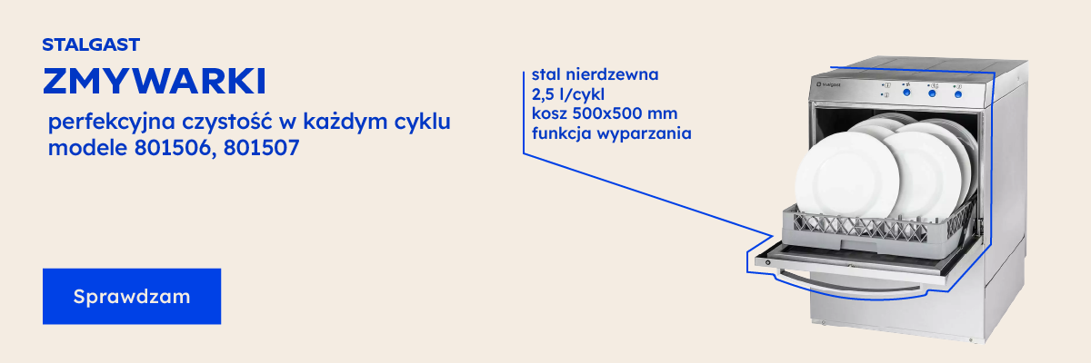 Zmywarki Stalgast 801506 i 801507