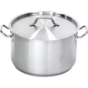 Garnek średni ze stali nierdzewnej z pokrywką o średnicy 280 mm, 11,1 l | STALGAST, Premium Line
