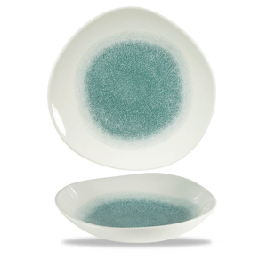 Talerz głęboki o nieregularnym kształcie ø 253 mm, 1,1 l | CHURCHILL, Studio Prints Raku Jade Green