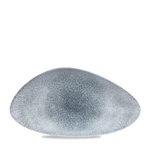 Półmisek trójkątny 355x188 mm | CHURCHILL, Studio Prints Raku Topaz Blue