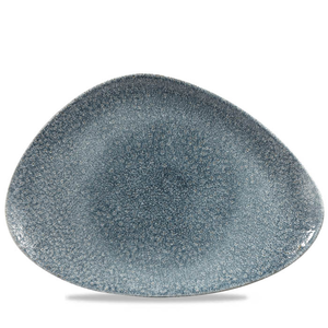 Półmisek trójkątny 356x250 mm | CHURCHILL, Studio Prints Raku Topaz Blue