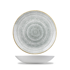 Talerz głęboki okrągły ø 182 mm, 426 ml | CHURCHILL, Studio Prints Homespun Stone Grey