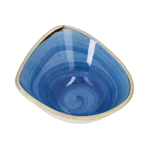 Talerz głęboki trójkątny ø 153 mm, 260 ml | CHURCHILL, Stonecast Cornflower Blue