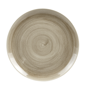 Talerz płytki okrągły ø 288 mm | CHURCHILL, Stonecast Patina Antique Taupe
