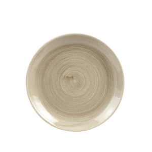 Talerz płytki okrągły ø 217 mm | CHURCHILL, Stonecast Patina Antique Taupe