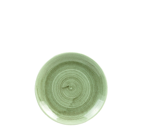 Talerz płytki okrągły ø 165 mm | CHURCHILL, Stonecast Patina Burnished Green