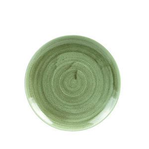 Talerz płytki okrągły ø 217 mm | CHURCHILL, Stonecast Patina Burnished Green