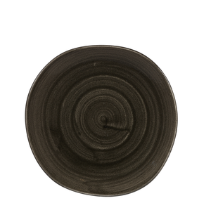 Talerz płytki o nieregularnym kształcie ø 186 mm | CHURCHILL, Stonecast Patina Iron Black